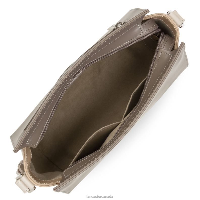Women Crossbody Bag Smooth 4J6H764 Bag Taupe-Nude Fonce-Galet Rose Lancaster Paris
