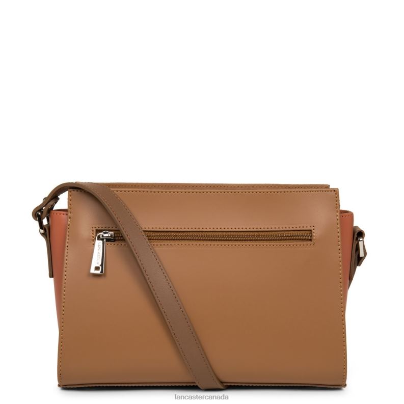 Women Crossbody Bag Smooth 4J6H767 Bag Camel-Potiron-Vison Lancaster Paris