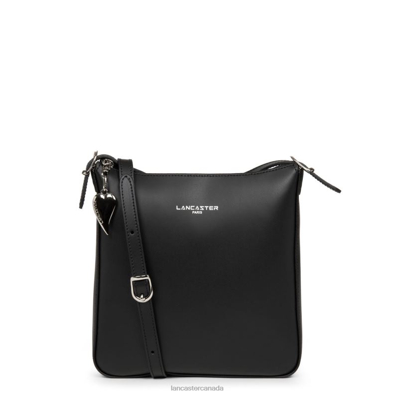 Women Crossbody Bag Smooth New 4J6H1909 Bag Noir Lancaster Paris