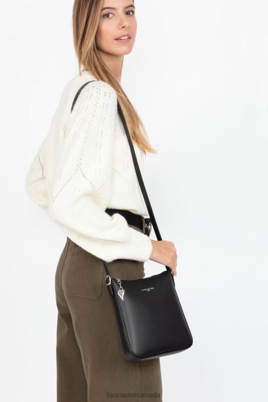Women Crossbody Bag Smooth New 4J6H1909 Bag Noir Lancaster Paris