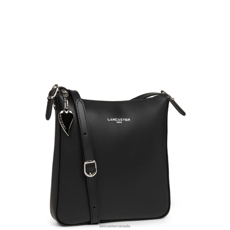Women Crossbody Bag Smooth New 4J6H1909 Bag Noir Lancaster Paris
