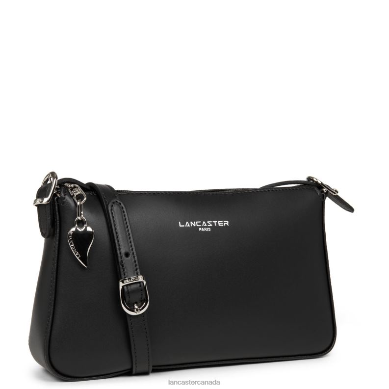 Women Crossbody Bag Smooth New 4J6H1969 Bag Noir Lancaster Paris