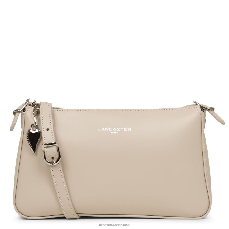 Women Crossbody Bag Smooth New 4J6H1971 Bag Galet Rose Lancaster Paris