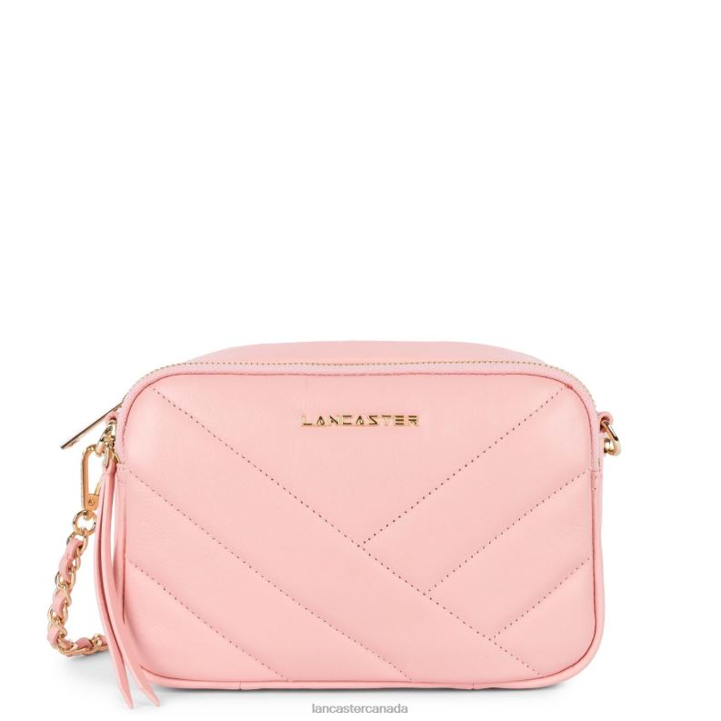 Women Crossbody Bag Soft Matelasse 4J6H1586 Bag Rose Clair Lancaster Paris