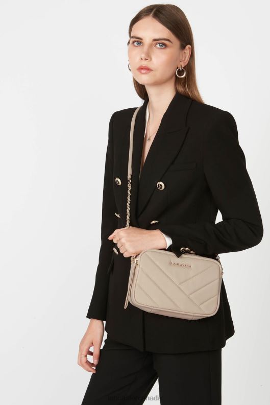 Women Crossbody Bag Soft Matelasse 4J6H1587 Bag Beige Lancaster Paris