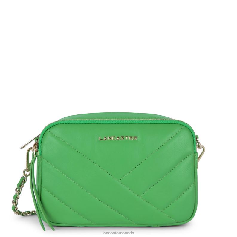 Women Crossbody Bag Soft Matelasse 4J6H1588 Bag Vert Ecolo Lancaster Paris