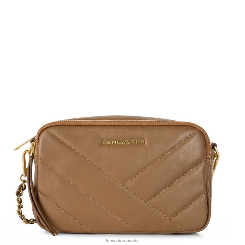 Women Crossbody Bag Soft Matelasse 4J6H1589 Bag Camel Lancaster Paris