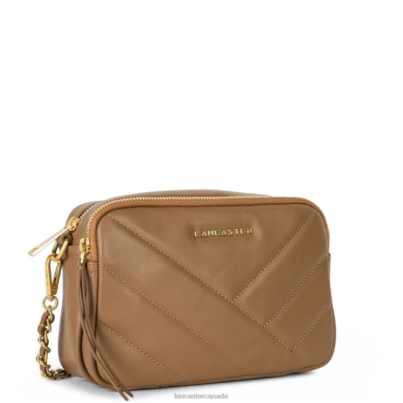 Women Crossbody Bag Soft Matelasse 4J6H1589 Bag Camel Lancaster Paris