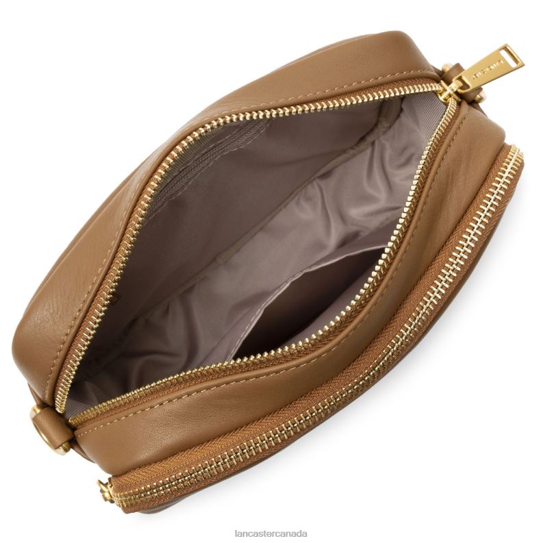 Women Crossbody Bag Soft Matelasse 4J6H1589 Bag Camel Lancaster Paris
