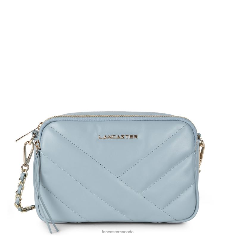 Women Crossbody Bag Soft Matelasse 4J6H1593 Bag Bleu Cendre Lancaster Paris