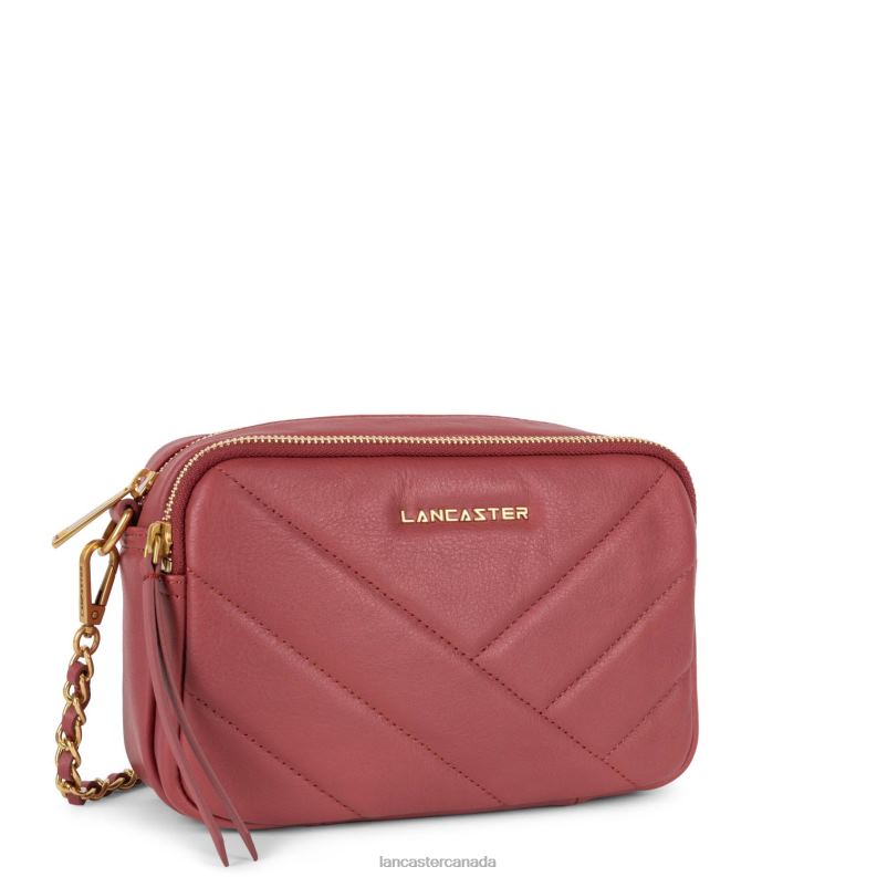 Women Crossbody Bag Soft Matelasse 4J6H1595 Bag Framboise Lancaster Paris