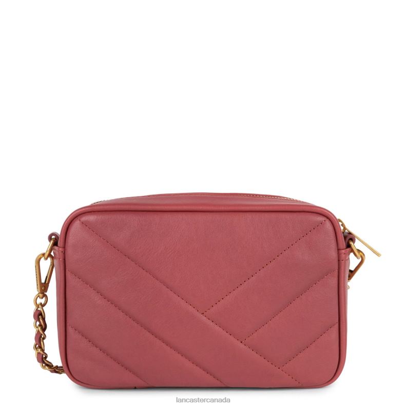 Women Crossbody Bag Soft Matelasse 4J6H1595 Bag Framboise Lancaster Paris