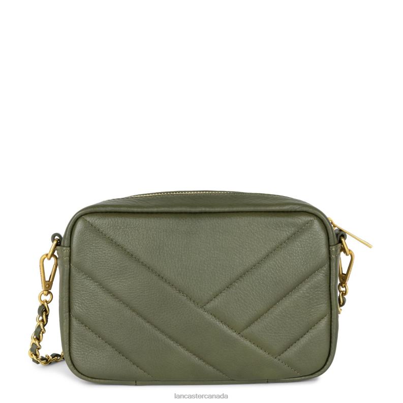 Women Crossbody Bag Soft Matelasse 4J6H1596 Bag Kaki Lancaster Paris