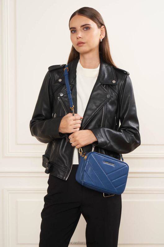 Women Crossbody Bag Soft Matelasse 4J6H1600 Bag Bleu Lancaster Paris