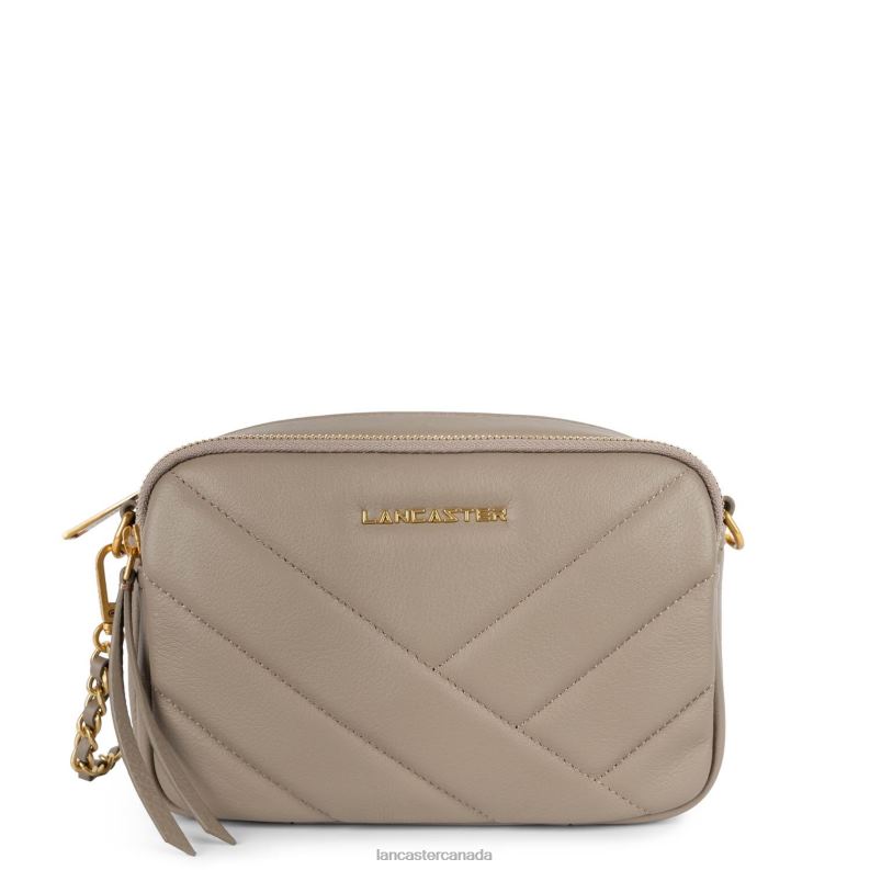 Women Crossbody Bag Soft Matelasse 4J6H1604 Bag Galet Fonce Lancaster Paris