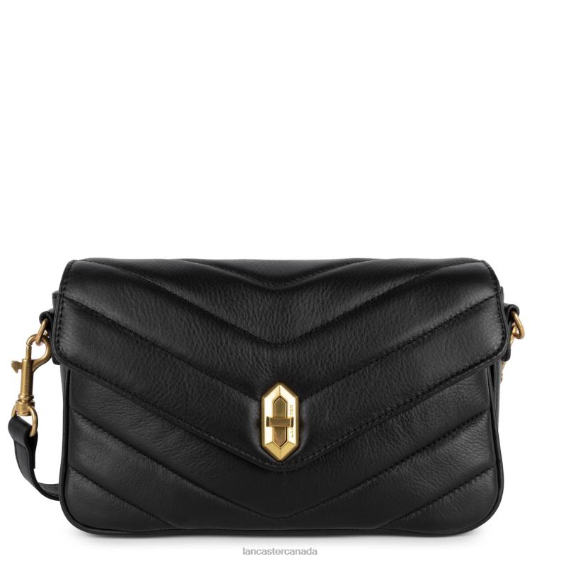 Women Crossbody Bag Soft Matelasse 4J6H2404 Bag Noir Lancaster Paris