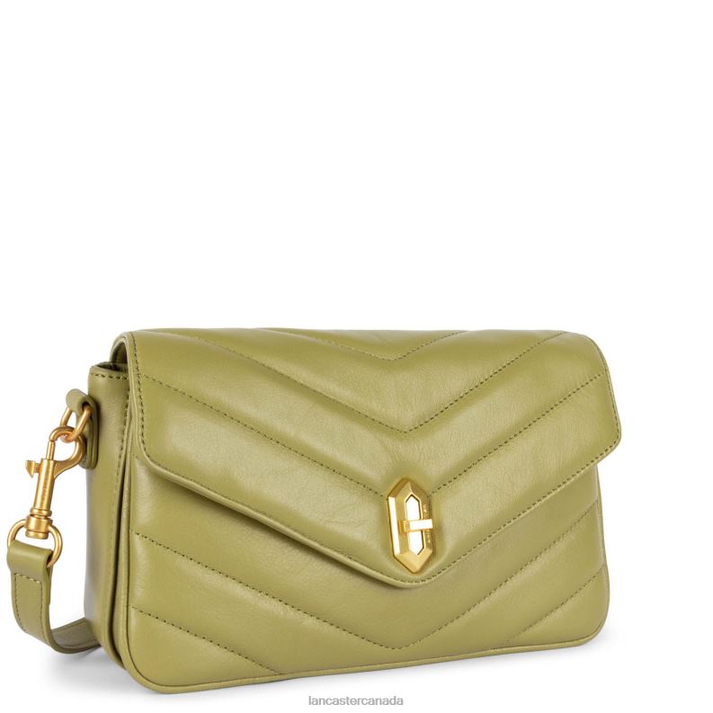 Women Crossbody Bag Soft Matelasse 4J6H2407 Bag Olive Lancaster Paris