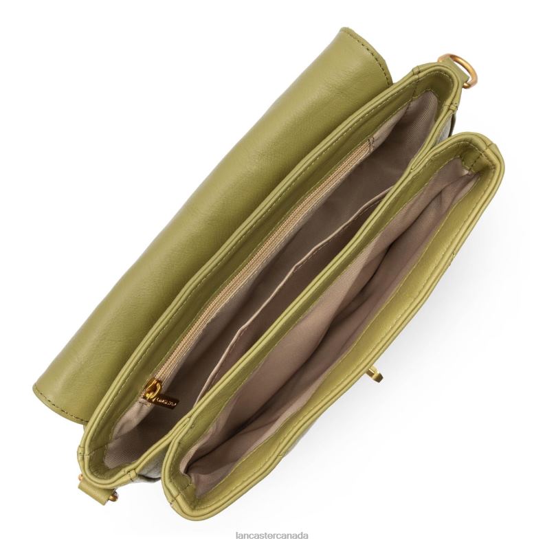 Women Crossbody Bag Soft Matelasse 4J6H2407 Bag Olive Lancaster Paris