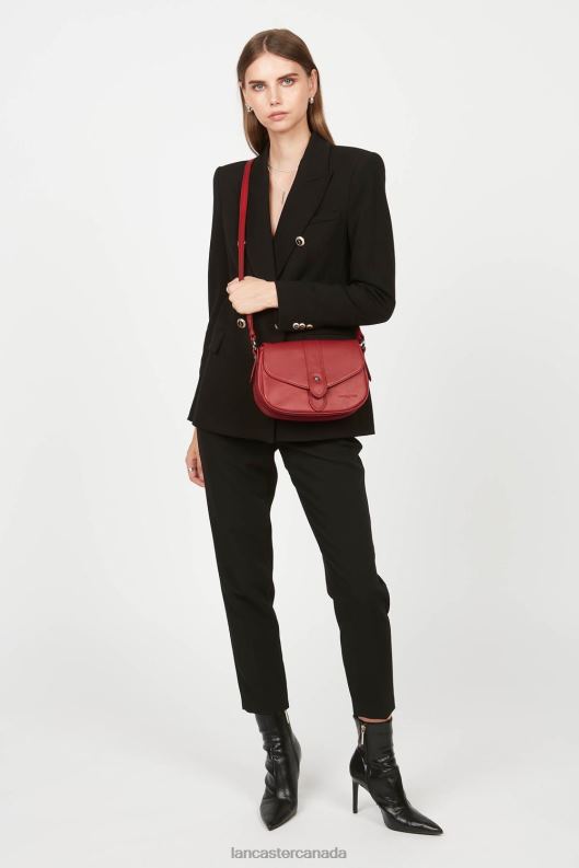 Women Crossbody Bag Soft Tie 4J6H1553 Bag Rouge Lancaster Paris