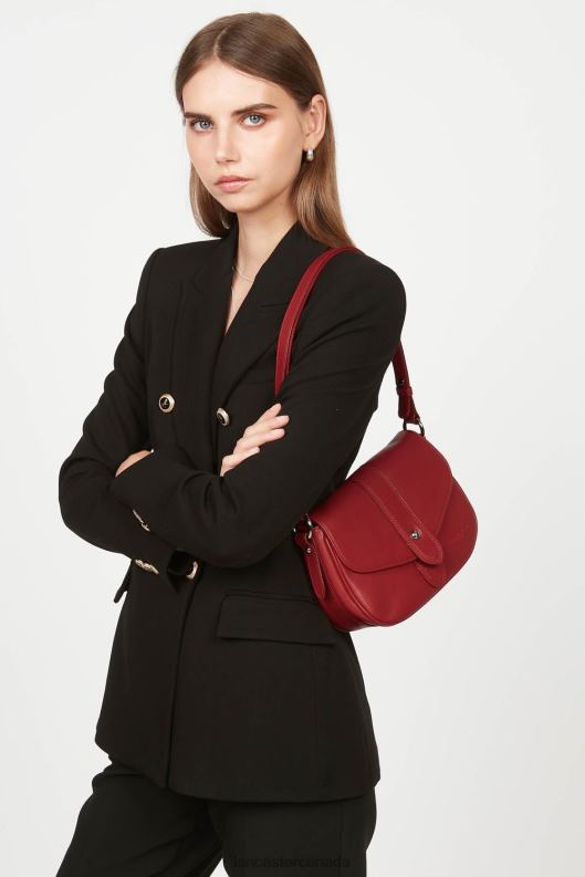 Women Crossbody Bag Soft Tie 4J6H1553 Bag Rouge Lancaster Paris
