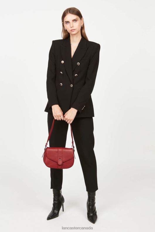 Women Crossbody Bag Soft Tie 4J6H1553 Bag Rouge Lancaster Paris
