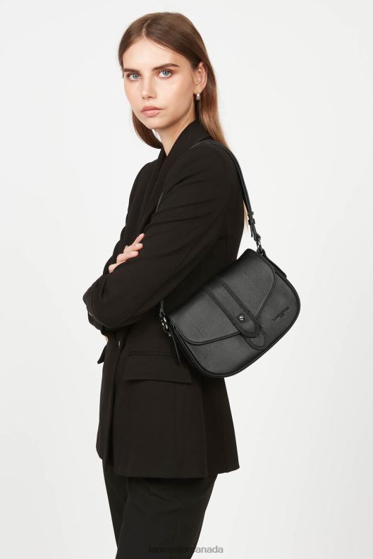Women Crossbody Bag Soft Tie 4J6H1555 Bag Noir Lancaster Paris