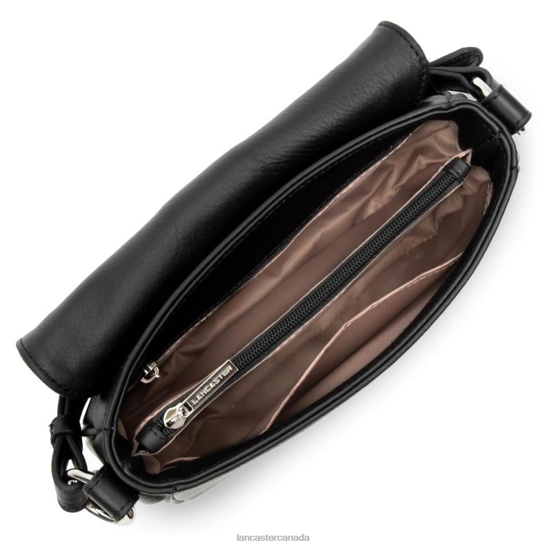 Women Crossbody Bag Soft Tie 4J6H1555 Bag Noir Lancaster Paris