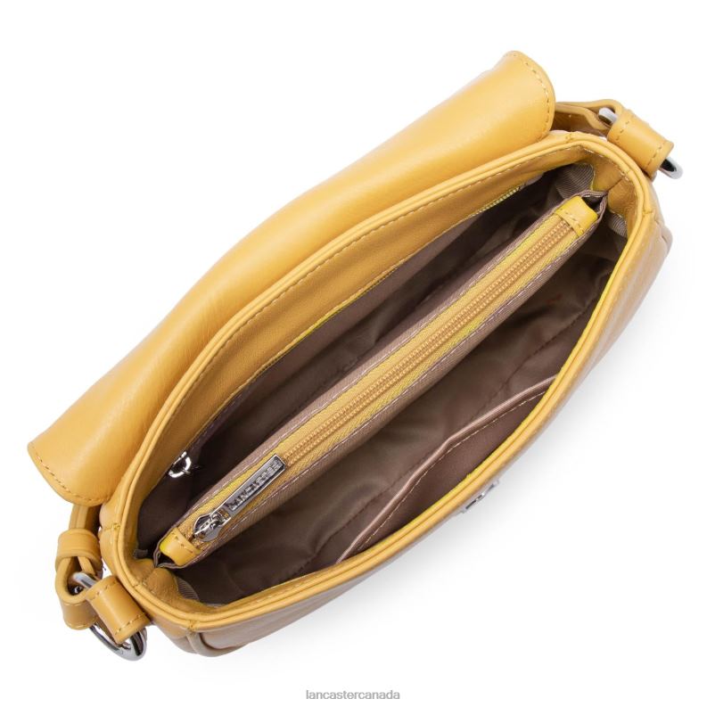 Women Crossbody Bag Soft Tie 4J6H1556 Bag Ocre Lancaster Paris