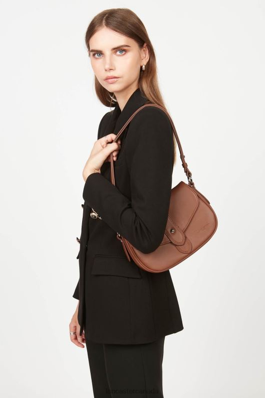 Women Crossbody Bag Soft Tie 4J6H1557 Bag Cognac Lancaster Paris