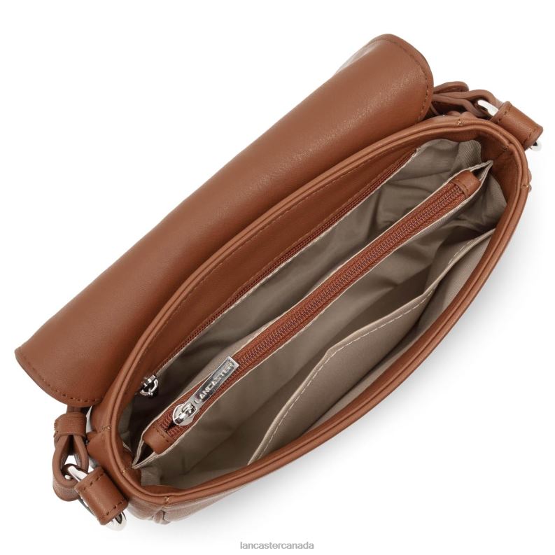 Women Crossbody Bag Soft Tie 4J6H1557 Bag Cognac Lancaster Paris