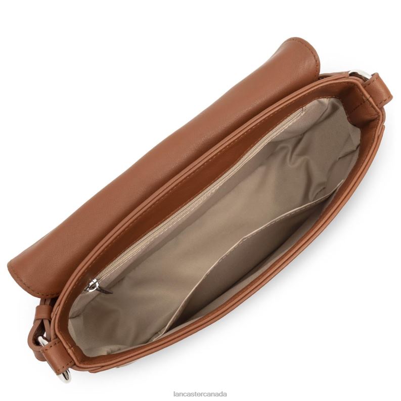 Women Crossbody Bag Soft Tie 4J6H1559 Bag Cognac Lancaster Paris