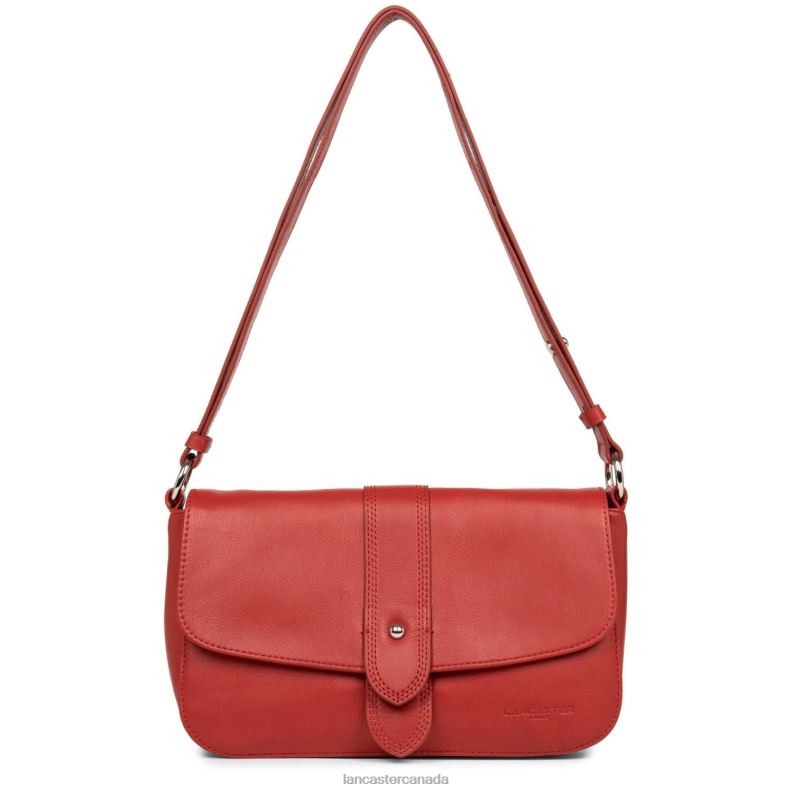 Women Crossbody Bag Soft Tie 4J6H1563 Bag Rouge Lancaster Paris