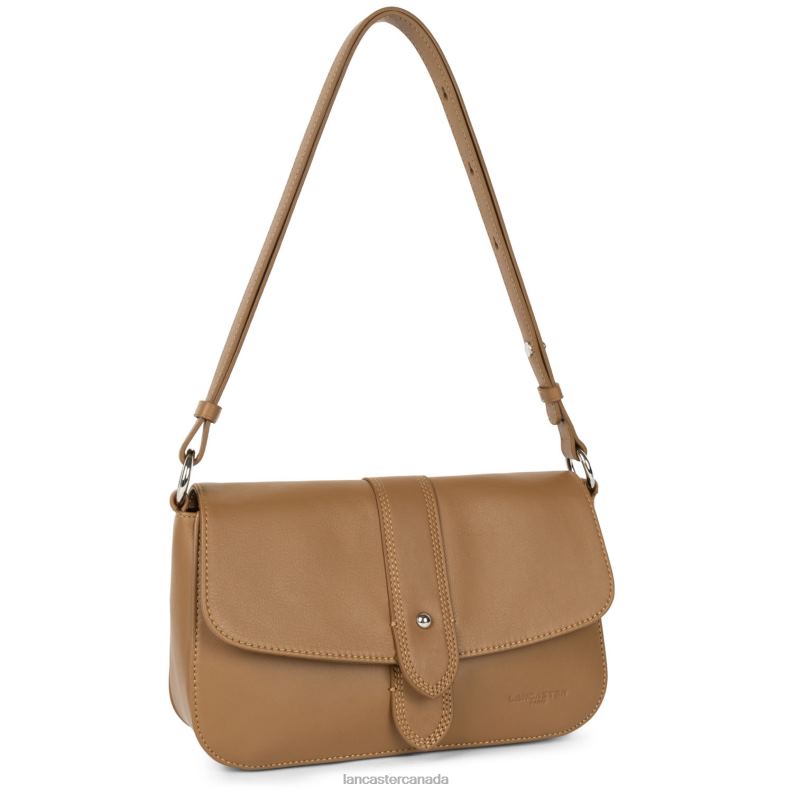 Women Crossbody Bag Soft Tie 4J6H1565 Bag Camel Lancaster Paris