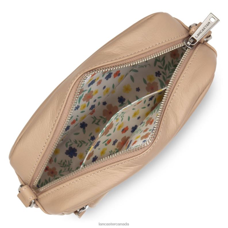 Women Crossbody Bag Soft Vintage 4J6H2280 Bag Cappuccino Lancaster Paris