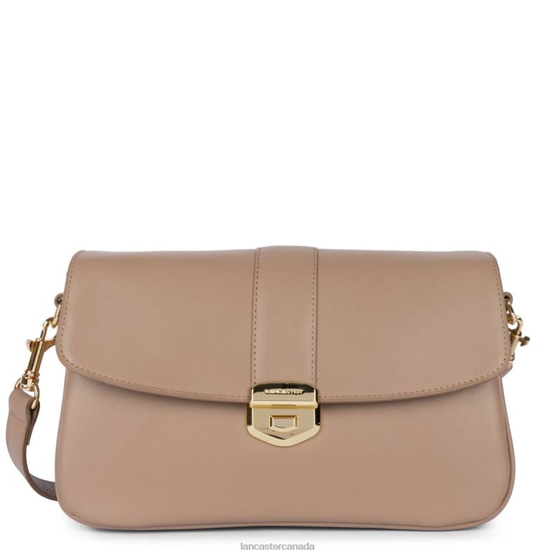 Women Large Crossbody Bag Donna Fia 4J6H2413 Bag Galet Lancaster Paris