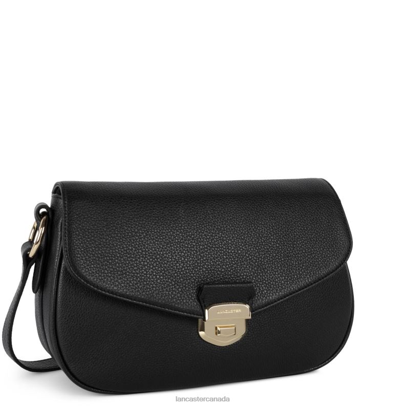 Women Large Crossbody Bag Foulonne Milano 4J6H1417 Bag Noir Lancaster Paris
