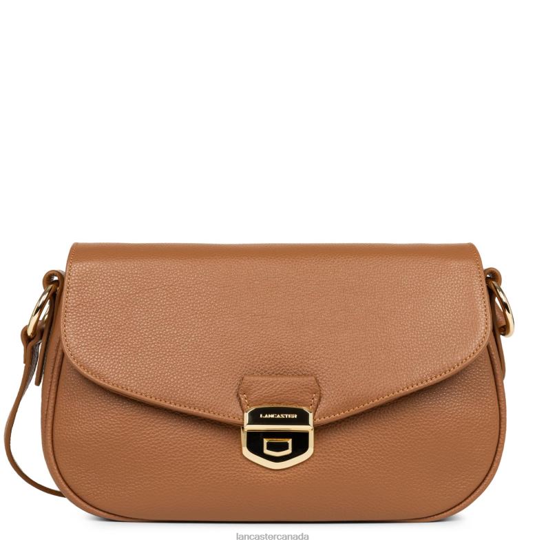Women Large Crossbody Bag Foulonne Milano 4J6H1419 Bag Camel Lancaster Paris