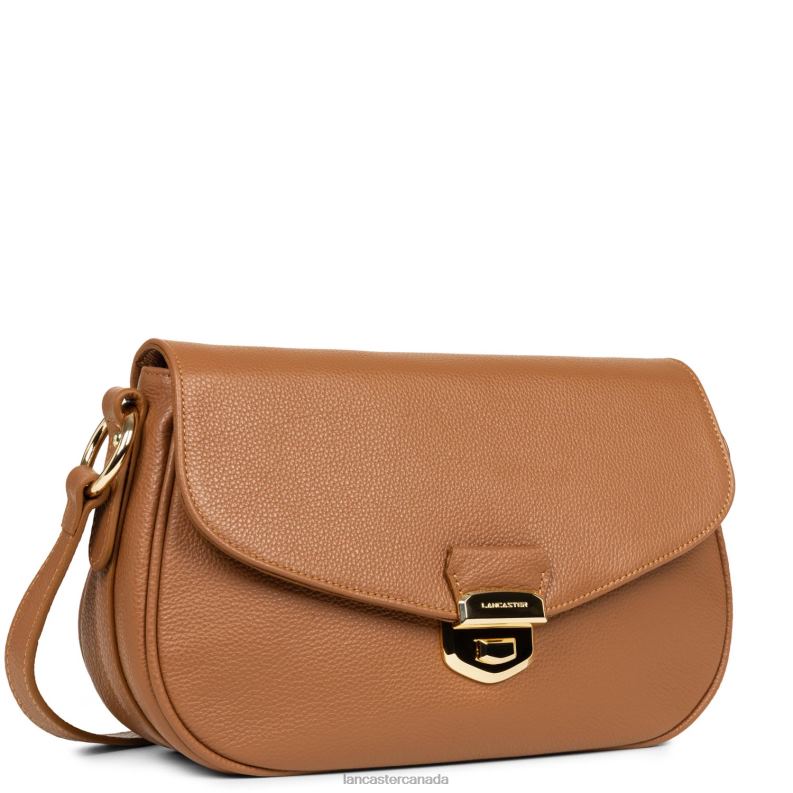 Women Large Crossbody Bag Foulonne Milano 4J6H1419 Bag Camel Lancaster Paris
