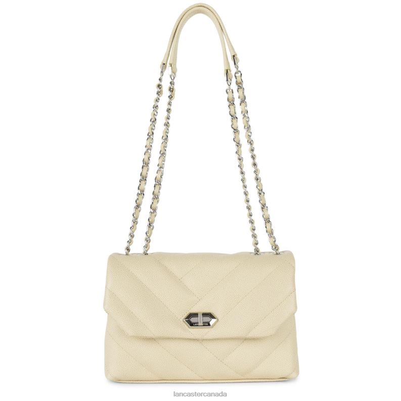 Women M Crossbody Bag Caviar Matelasse 4J6H2003 Bag Beige Lancaster Paris
