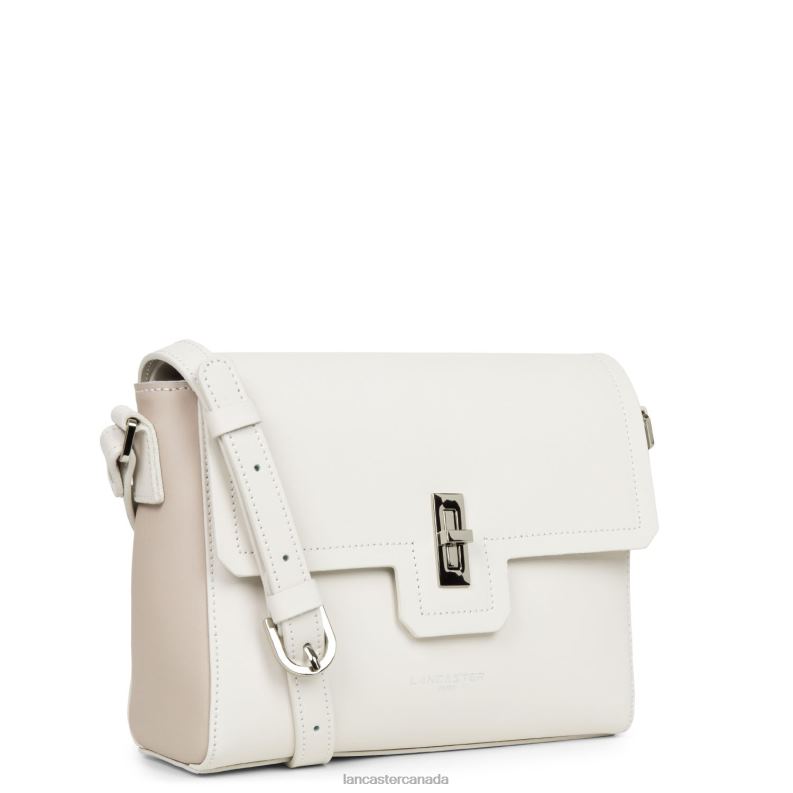 Women M Crossbody Bag City Mae 4J6H2269 Bag Ecru-Galet Rose Lancaster Paris
