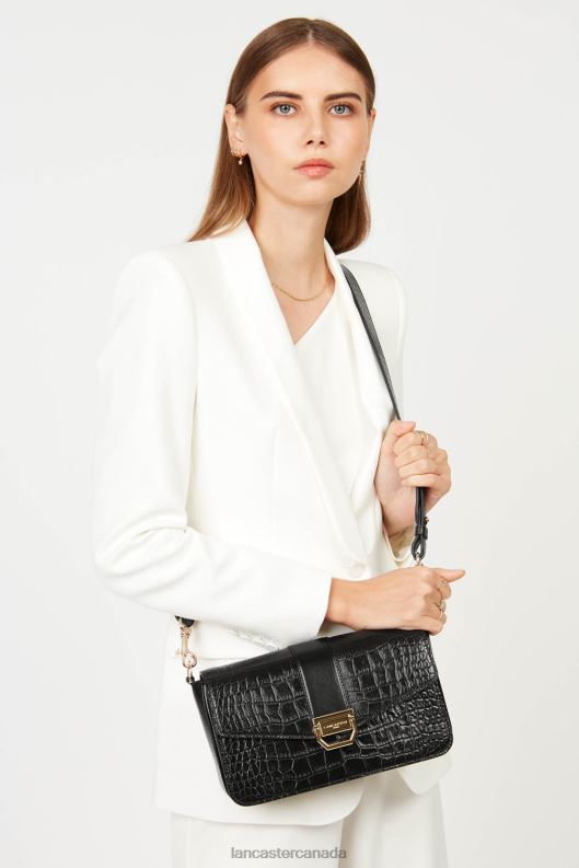 Women M Crossbody Bag Exotic Valor 4J6H1302 Bag Noir Lancaster Paris