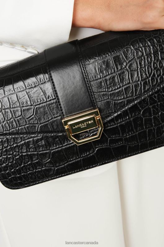 Women M Crossbody Bag Exotic Valor 4J6H1302 Bag Noir Lancaster Paris