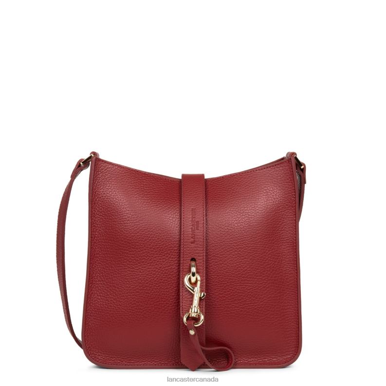 Women M Crossbody Bag Foulonne Double Hook 4J6H1527 Bag Carmin-In-Blush Lancaster Paris
