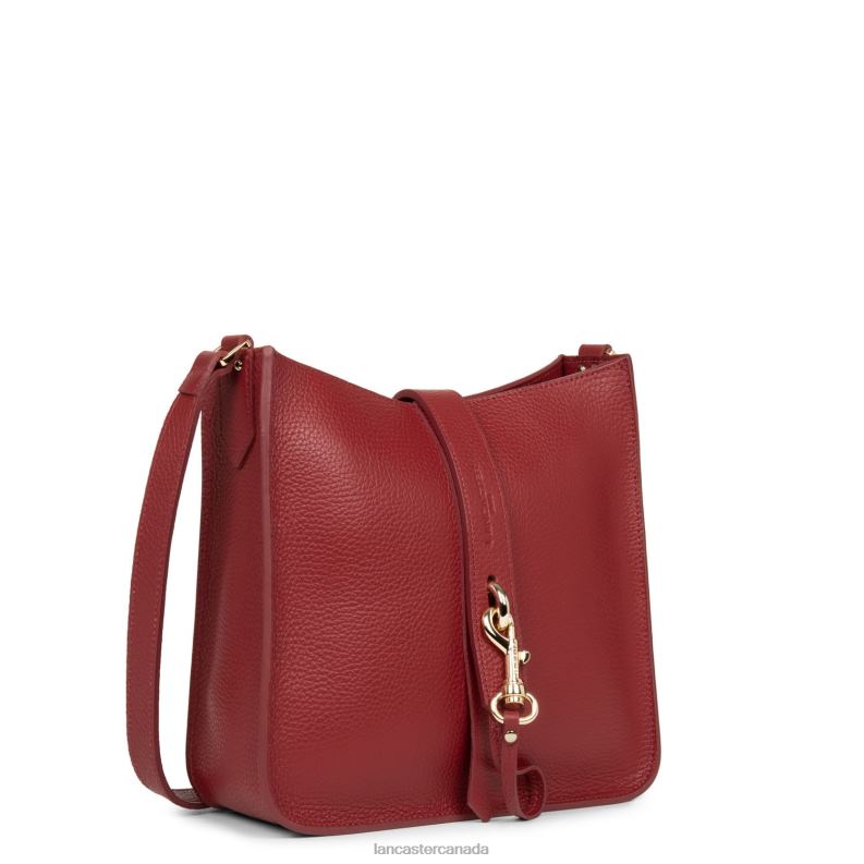 Women M Crossbody Bag Foulonne Double Hook 4J6H1527 Bag Carmin-In-Blush Lancaster Paris