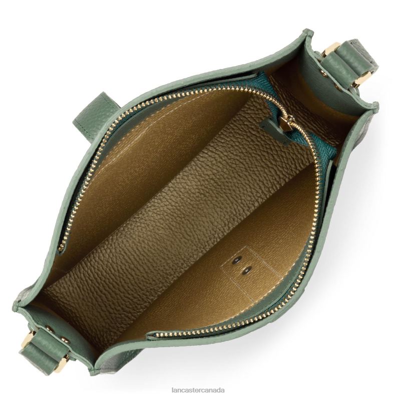 Women M Crossbody Bag Foulonne Double Hook 4J6H1529 Bag Vert Foret-In-Or Lancaster Paris