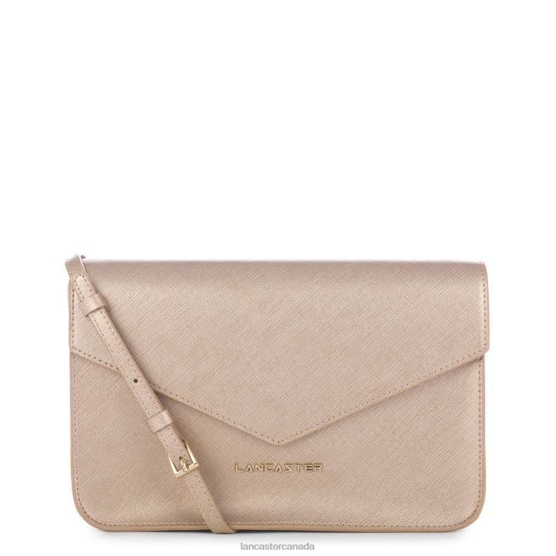 Women M Crossbody Bag Saffiano Signature 4J6H2110 Bag Champagne Lancaster Paris