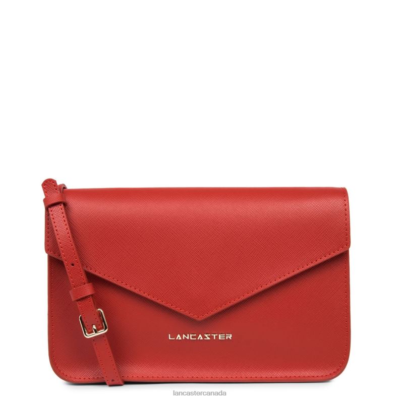Women M Crossbody Bag Saffiano Signature 4J6H2111 Bag Rouge Lancaster Paris
