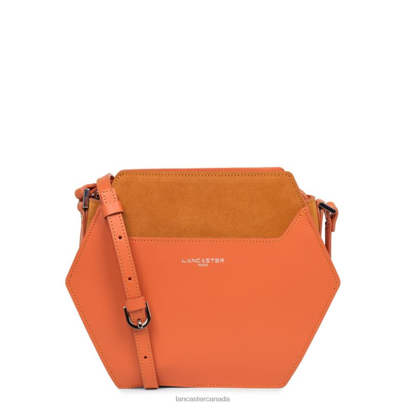 Women M Crossbody Bag Smooth Ruche 4J6H2209 Bag Orange Lancaster Paris