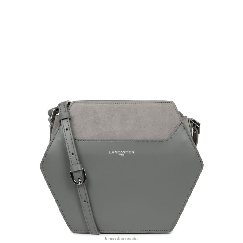 Women M Crossbody Bag Smooth Ruche 4J6H2212 Bag Gris Lancaster Paris
