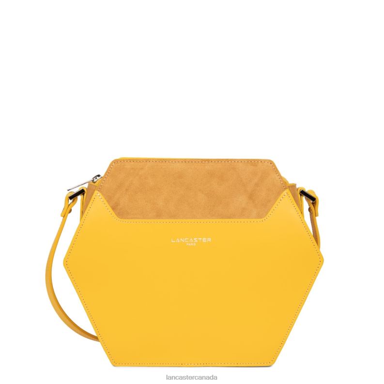 Women M Crossbody Bag Smooth Ruche 4J6H2216 Bag Jaune Lancaster Paris